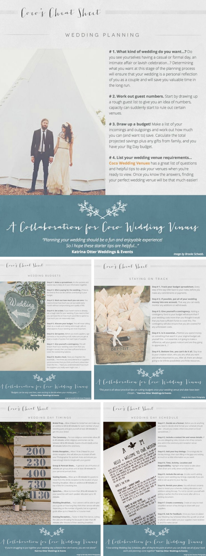 A Guide to Wedding Planning by katrina Otter Weddings